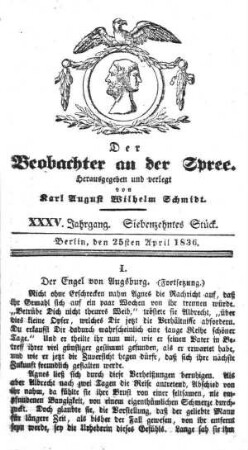 17. Stueck, 25. April 1836