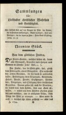 Neuntes Stück