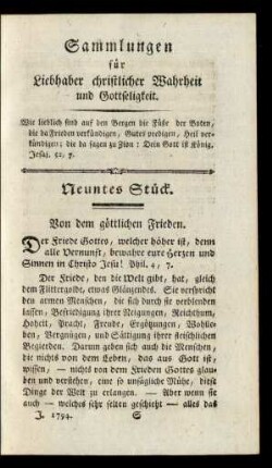 Neuntes Stück