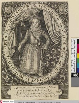 Portraict au naturel de Monseigneur le daulfin né à Fontaineblau le 27 septembre à 10 heures de nuict
