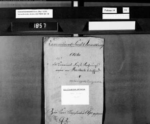 Rechnungswesen der Kommunalforsten zu Rahrbach