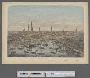 Der wegen der Freihafenbauten in Hamburg abzubrechende Stadttheil