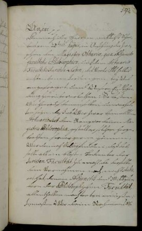 Rang des Adjunkten der Philosophischen Fakultät Obbarius und des Aktuars der Juristischen Fakultät List.