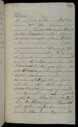 Rang des Adjunkten der Philosophischen Fakultät Obbarius und des Aktuars der Juristischen Fakultät List.