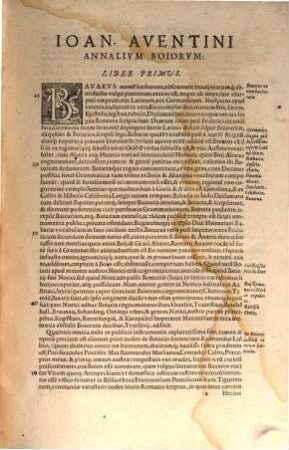 Io. Aventini Annalivm Boiorvm Libri VII : Indices gemini ...