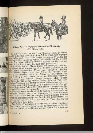 Brügge. Feier des 50-jährigen Bestehens des Regiments