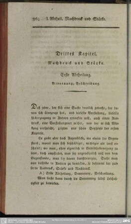 Drittes Kapitel. Nachdruck und Stärke