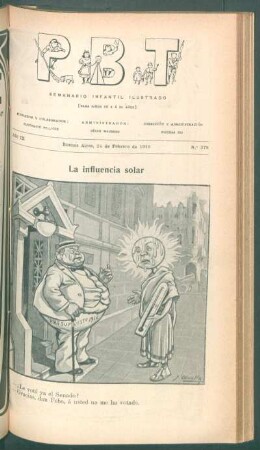 La influencia solar - [Caricatura]