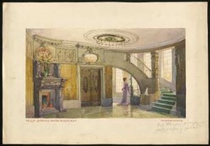 Villa Sirius, Baden-Baden: Ansicht der Diele im Erdgeschoss