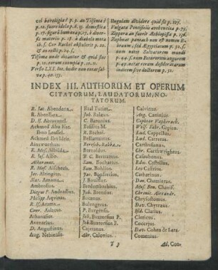 Index III. Authorum Et Operum Citatorum, Laudatorum, Notatorum.