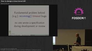 How to design a Linux kernel interface