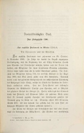 Der Fall des Hauses Stuart und die Succession des Hauses Hannover in Groß-Britannien und Irland : im Zusammenhange der europäischen Angelegenheiten von 1660 - 1714, 12. Die Kriegsjahre 1706 und 1707