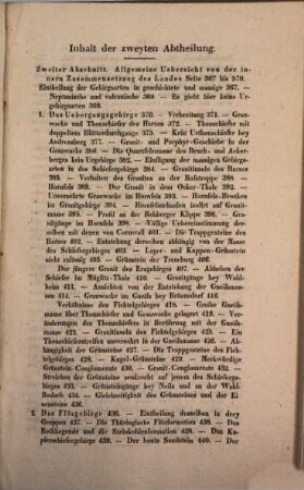 Uebersicht der orographischen und geognostischen Verhältnisse vom nordwestlichen Deutschland, 2. Geognostische Uebersicht