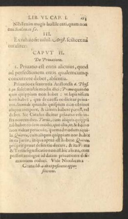 Caput II. De Privatione.