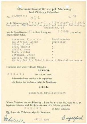 Bengel, Wilhelm
