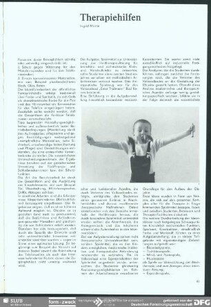 Therapiehilfen : Rehabilitation