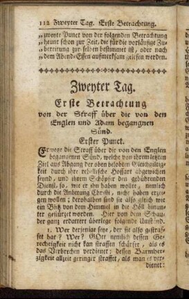 Zweyter Tag.