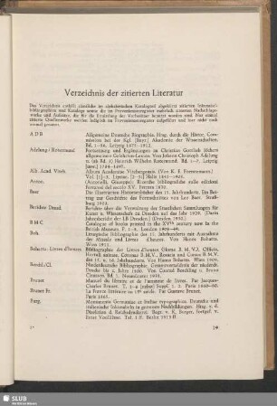 Verzeichnis der zitierten Literatur