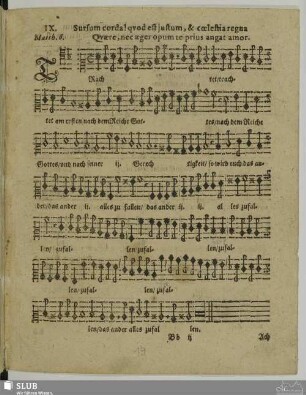IX. Trachtet am ersten