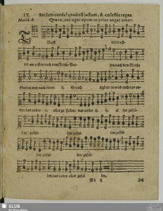 IX. Trachtet am ersten
