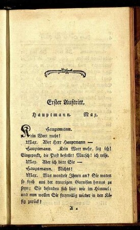 Erster Auftritt. - Zehnter Auftritt.