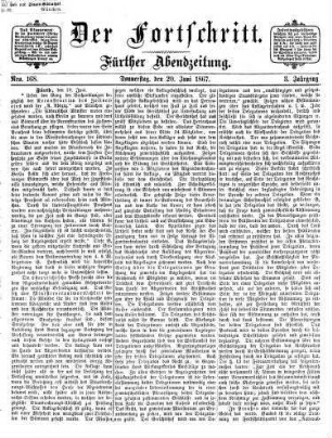 Der Fortschritt : Fürther Abendzeitung. 3. 1867, 1 - 6