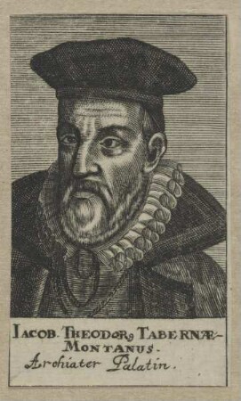 Bildnis des Iacob. Theodorus Tabernae Montanus