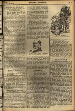 Zweite Ausgabe vom Dienstag, den 21. August 1928.