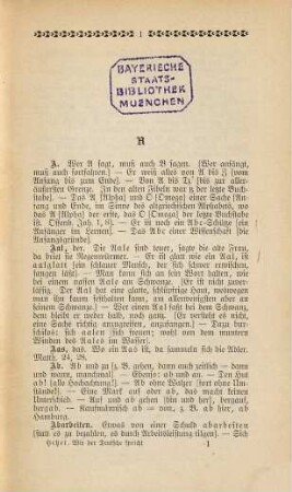 Wie der Deutsche spricht : Phraseologie der volkstümlichen Sprache ; Ausdrücke, Redensarten, Sprichwörter und Citate aus dem Volksmunde und den Werken der Volksschriftsteller
