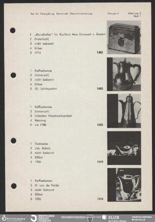 5/5: Becher, Flaschen, Kannen, Krüge