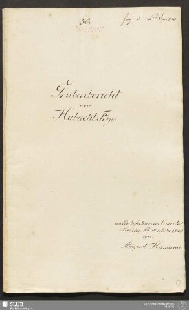 Grubenbericht von Habacht Fdgr: - 18.6455 4.