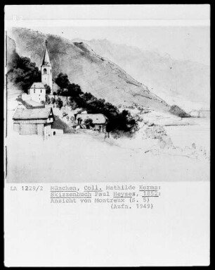 Skizzenbuch — Ansicht von Montreux