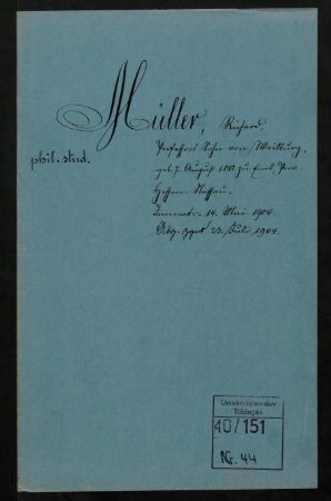 Richard Müller [Richard Müller-Freienfels] (1882-1949)