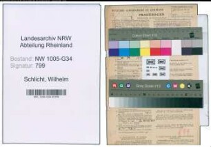 Entnazifizierung Wilhelm Schlicht , geb. 06.06.1904 (Dentist)