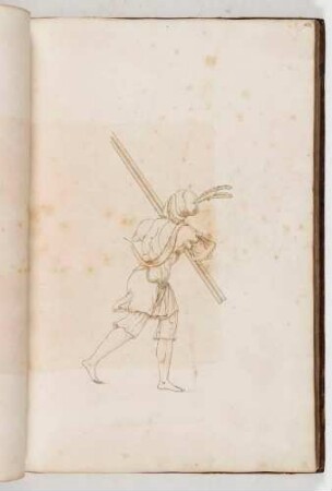 Knappe mit Lanzen, in: Equestrium statuarum [...] formae [...] artificiosissime pictis, Bl. 43