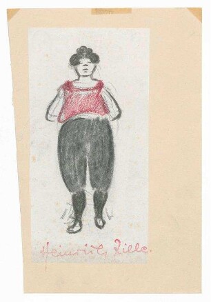 Dicke Frau mit weinroter Bluse