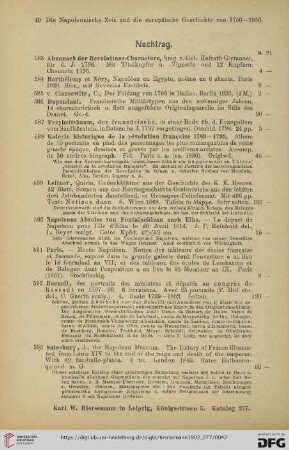 Nachtrag (Nr. 583-597)