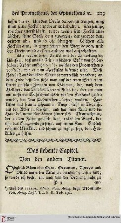 Das siebente Capitel: Von den andern Titanen