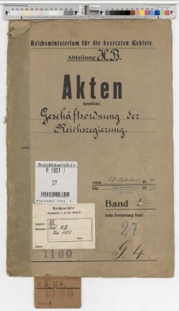 Geschäftsordnung der Reichsregierung