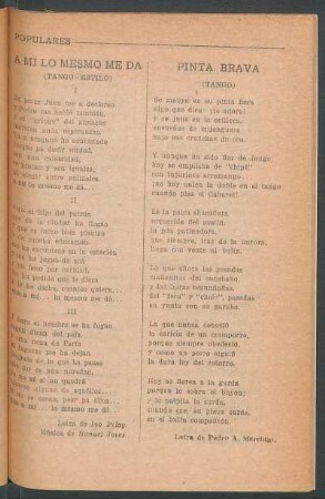 A mi lo mesmo me da : (Tango-estilo)