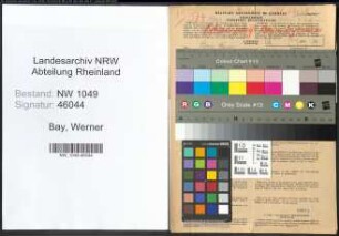 Entnazifizierung Werner Bay , geb. 29.12.1905 (Landwirt)