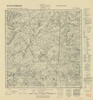 2374 Zalesie, Topographische Karte 1:25000 (4cm - Karte)