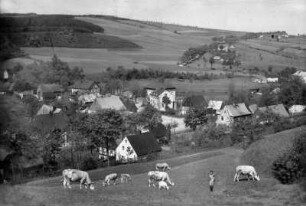 Steinbach Unterdorf mit Blick zur Oberschaar : Bildmitte: das Haus von HK