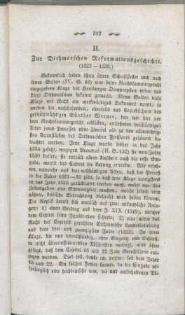 II. Zur Dithmarschen Reformationsgeschichte. (1527-1532.)