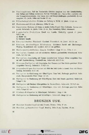 Bronzen usw. (Nr. 229-246)