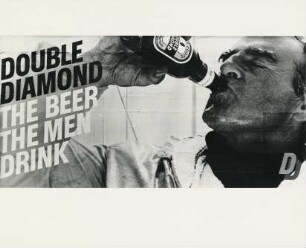Plakat "Double Diamond the beer the men drink" von Alan Lofts