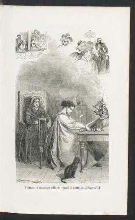 Tafel: Pleine de courage elle se remit à peindre. (Page 54.)
