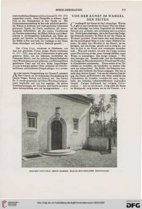 36: Von der Kunst im Wandel der Zeiten