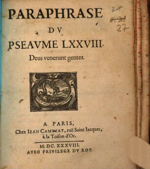 Paraphrase du Pseaume 78 "Deus venerunt gentes"