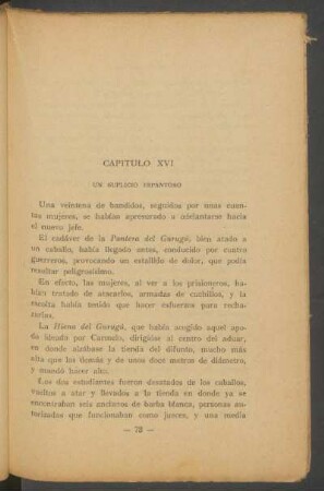 Capítulo XVI - Un suplicio espantoso